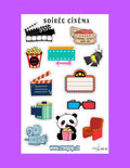 Planche de stickers – Soirée Cinéma 🎬🍿